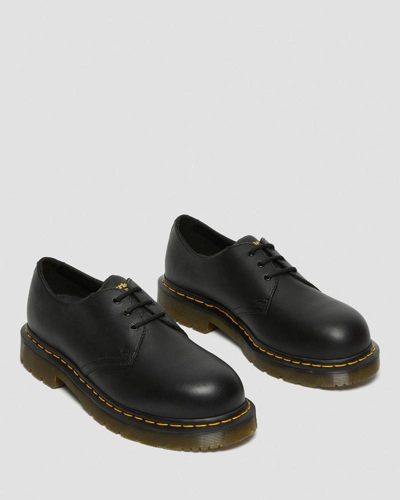 1461 Slip Resistant Steel Toe Oxford Cipő Férfi Fekete | HU 213ILH